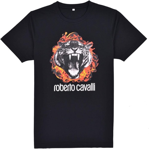 Roberto Cavalli Tiger Graphic Tee - Men’s XL - Picture 1 of 9